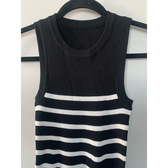 NWOT Commense Utility Stripe Sweater Vest - Picture 4 of 7